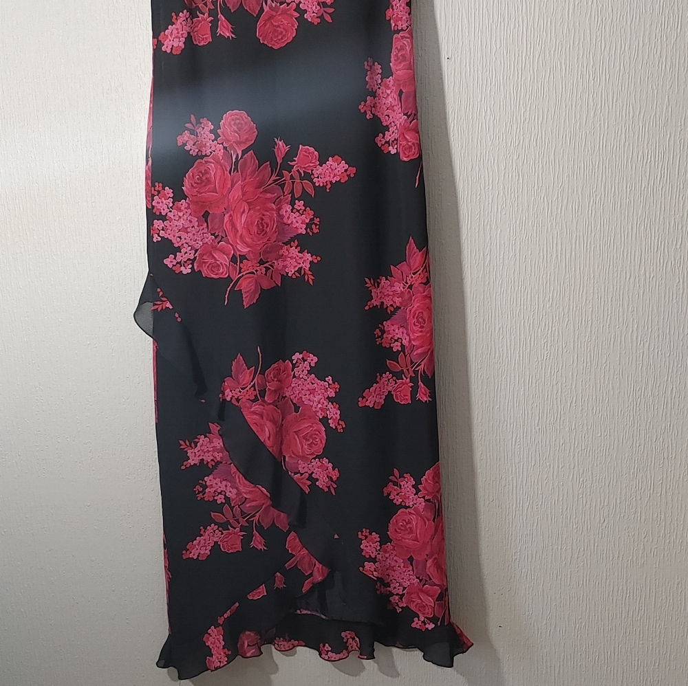 Kaleidoscope spaghetti floral midi dress size 10